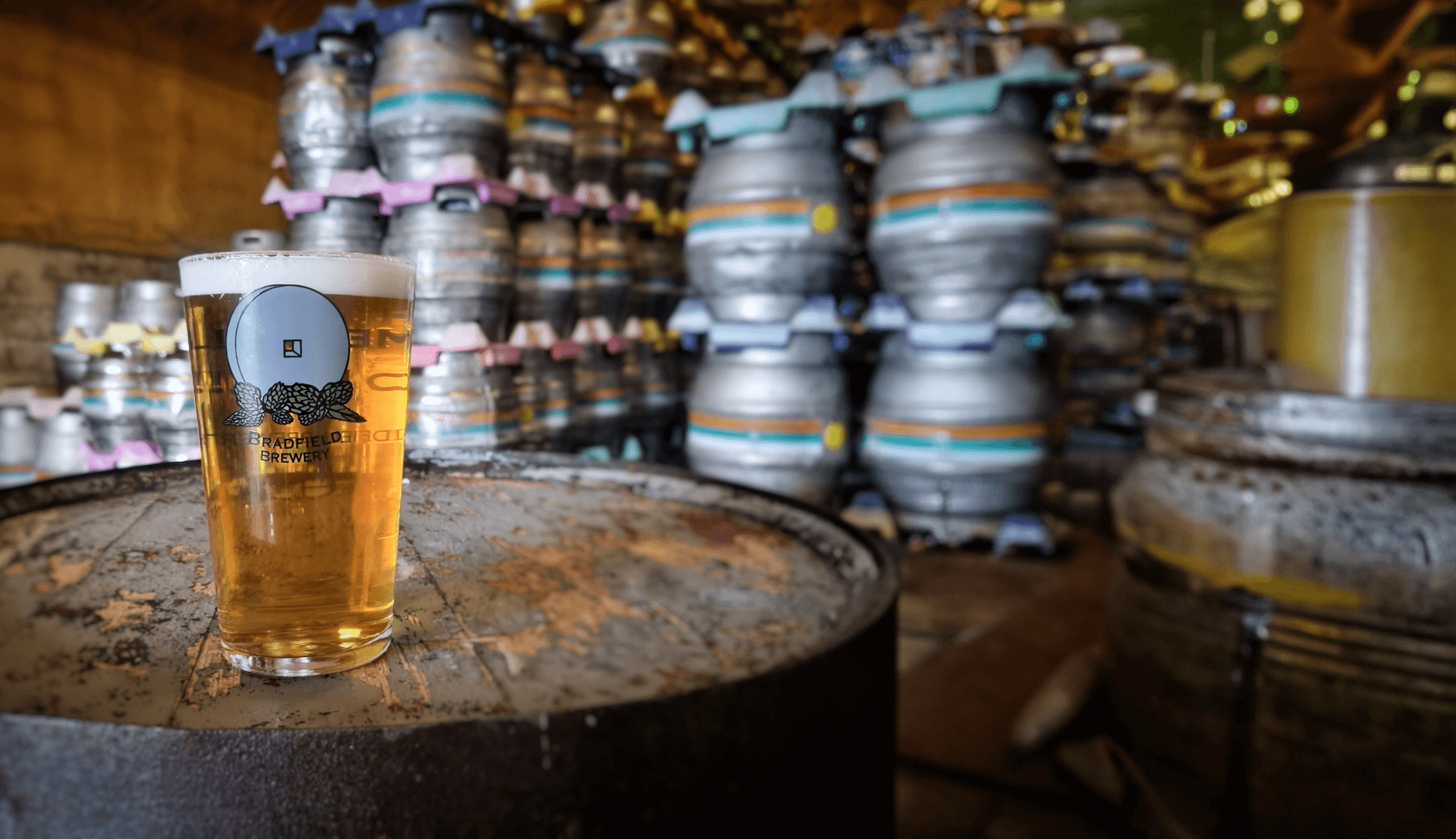 Pint on cask